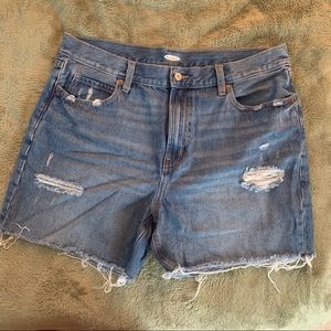Old Navy high waisted denim shorts, size 14
